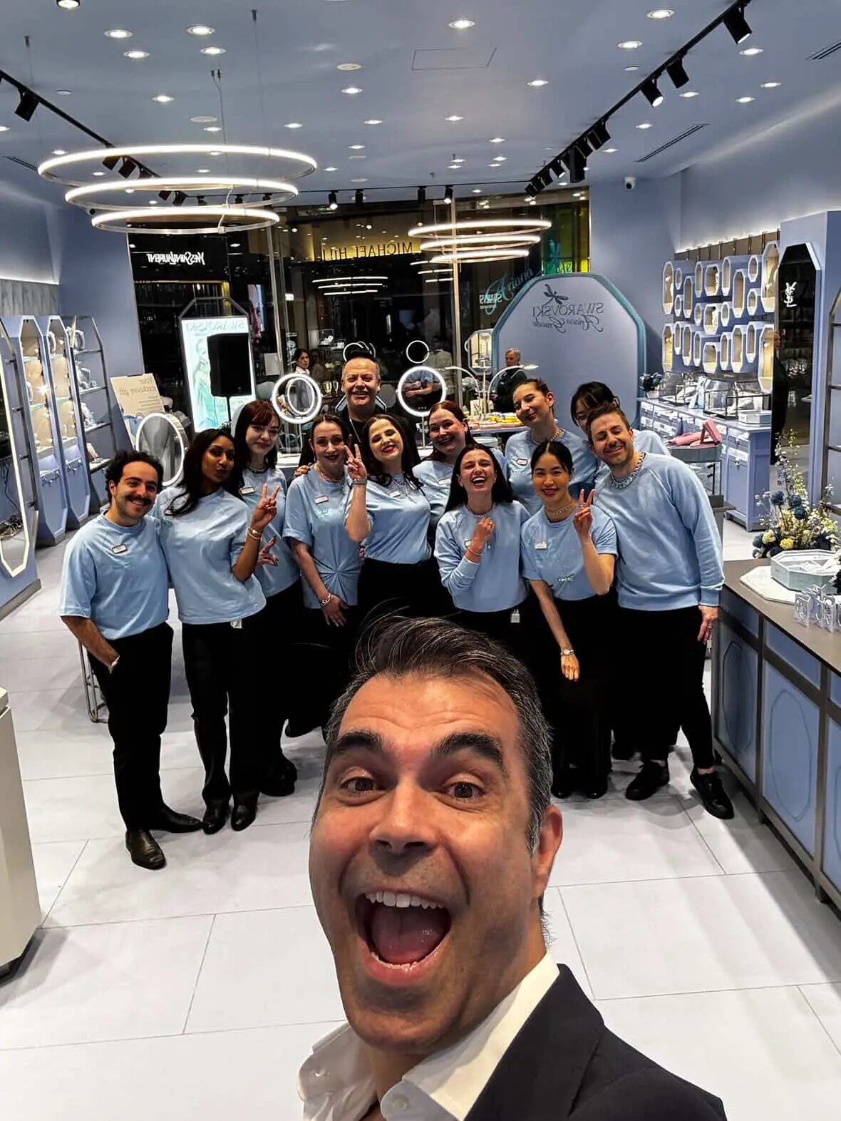 Swarovski in-store event team